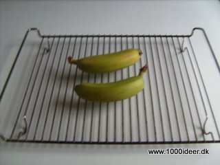 At få grønne bananer til ”at modne” hurtigere