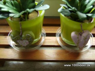 Sæt porøse urtepotter, vaser mm. på låg fra ½ l cremefraiche 