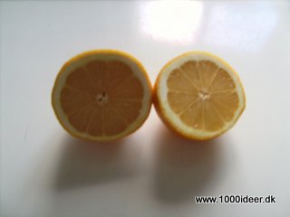 En citron til køkkenbordet – rengøring 