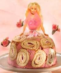 Barbie/Bratz-kage til pigefødselsdag (ca. 12 børn)