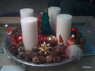 Adventskrans 2010 – brug julepynten fra julekassen