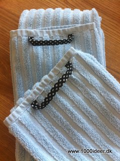 Forny håndklæderne med mønsteret stropper