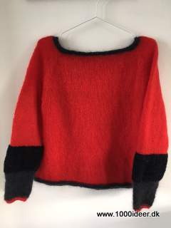 Top-down sweater str. M - evt. garnrester