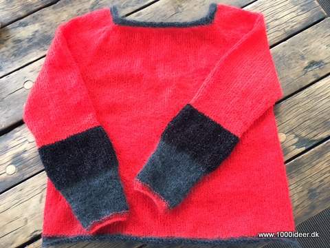 Top-down sweater str. M - evt. garnrester