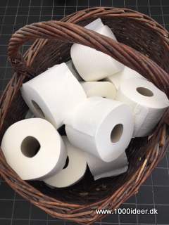 Klassisk opbevaring af toiletpapir - kurv